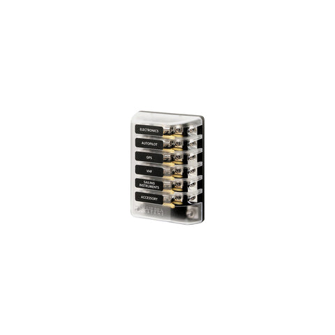 Fuse Block AGC 6 Cir w/Groun