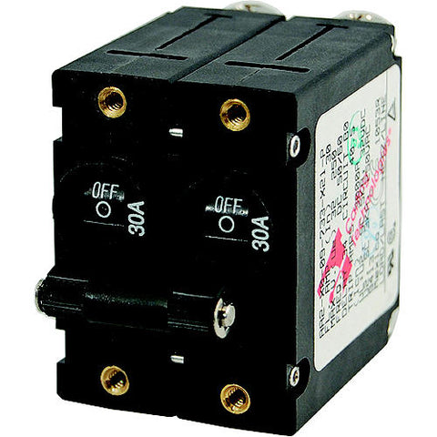 Blue Sea Systems A-Series DC Double Pole Toggle Circuit Breaker