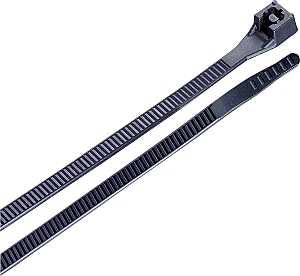 Gardner Bender 46-315UVB Cable Tie, Double-Lock Locking, 6/6 Nylon, Black