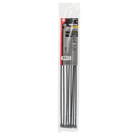 Gardner Bender 45-315UVB Cable Tie, Double-Lock Locking, 6/6 Nylon, Black