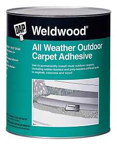 DAP 00442 Carpet Adhesive, Tan, 1 qt Pail