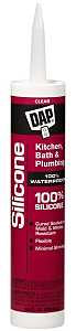DAP 08648 Sealant, Clear, 24 hr Curing, -40 to 400 deg F, 10.1 oz Tube, Pack of 12