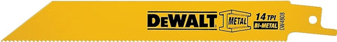 DEWALT DW4808 Reciprocating Saw Blade, 3/4 in W, 6 in L, 14 TPI