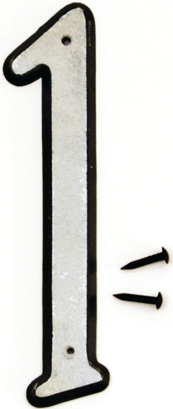 Hy-Ko 30600 Series 30601 House Number, Character: 1, 4 in H Character ...