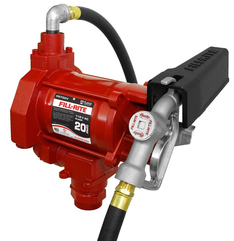 Fill-Rite FR700V Fuel Transfer Pump, Motor: 1/3 hp, 115 VAC, 5.5 A, 17 ...