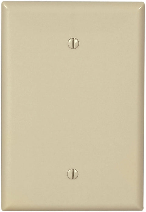 Eaton Cooper Wiring 2729V-BOX Wallplate, 3-1/2 in W, 1 -Gang, Thermoset, Ivory, Screw Mounting, Pack of 10