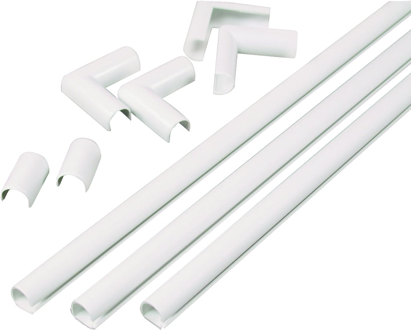 Wiremold C110 Cord Channel Kit, PVC, White – Shell Lumber and Hardware