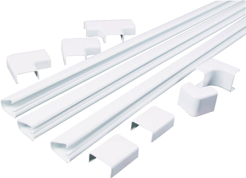 Wiremold C210 Cord Channel Kit, White, PVC