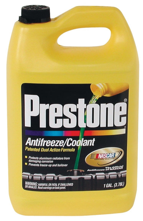 Prestone AF-2000 Extended Life Anti-Freeze, 1 gal, Plastic Bottle, Yellow, Liquid