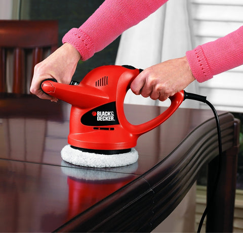 Black+Decker WP900 Random Orbit Waxer/Polisher, 0.5 A, 4400 rpm Speed, 1-Speed, Comfort Grip Handle