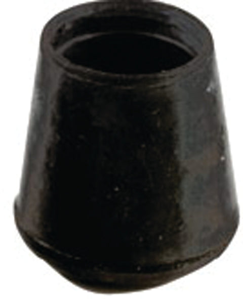 Shepherd Hardware 9762 Furniture Leg Tip, Round, Rubber, 1 in Dia, Black, Pack of 24
