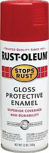 Rust-Oleum 7763830 Rust Preventative Spray Paint, Gloss, Carnival Red, 12 oz, Can