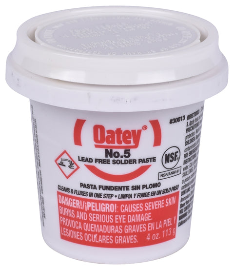 Oatey 30013 Flux, Applicable Materials: Brass, Copper, Copper Coated Metal, Galvanized Iron, Lead, Tin, 4 oz