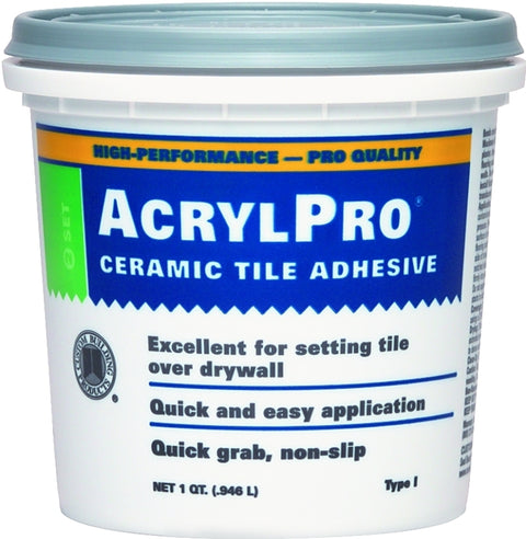 Custom ARL4000QT Ceramic Tile Adhesive, White, 1 qt Pail