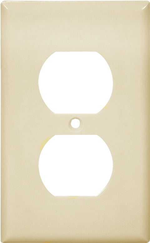 Eaton Wiring Devices 2132V Wallplate, Standard-Size, 4-1/2 in L, 2-3/4 in W, 1-Gang, Thermoset, Ivory