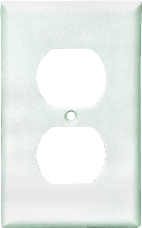 Eaton Wiring Devices 2132W Wallplate, Standard-Size, 4-1/2 in L, 2-3/4 in W, 1-Gang, Thermoset, White