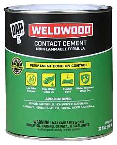 DAP 25332 Contact Cement, Liquid, Slight, White, 1 qt, Can