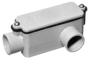 Carlon E984D-CTN Conduit Body, PVC, Gray