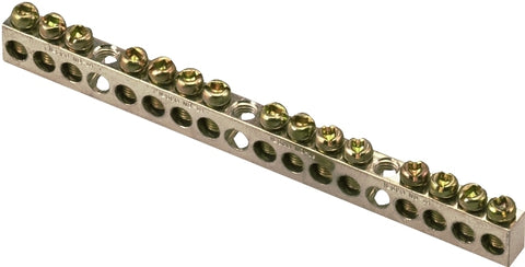 Square D PK15GTACP Ground Bar Kit, 0.32 in L, 15-Terminal, Aluminum