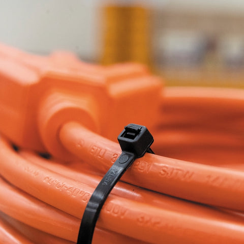 Gardner Bender 45-312UVB Cable Tie, Double-Lock Locking, 6/6 Nylon, Black