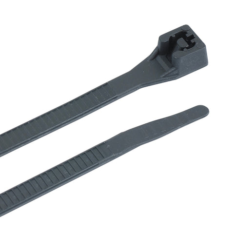 Gardner Bender 45-312UVB Cable Tie, 3 in Max Bundle Dia, Double-Lock Locking, 6/6 Nylon, Black, 11 in L