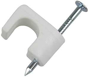 Gardner Bender PSW-1650T Staple, 1/4 in W Crown, Polyethylene, 25/PK