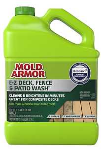 Mold Armor FG505 Deck and Fence Wash, Liquid, Yellow, 1 gal, Spray Dispenser, Pack of 4