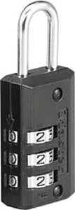 Master Lock 646T Padlock, 1/8 in Dia Shackle, 11/16 in H Shackle, Steel Shackle, Zinc Body, 13/16 in W Body