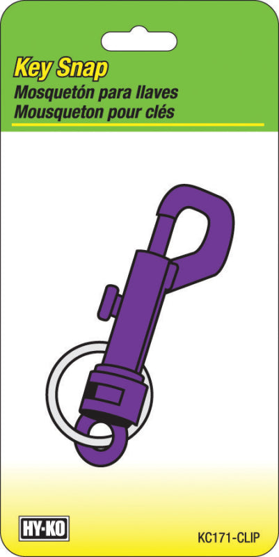 Hy-Ko KC171-CLIP Key Snap, 2.75 in L x 2-3/4 in W x 1 in H Dimensions, Pack of 12