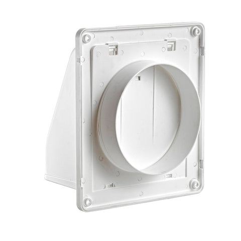 Lambro 351GR/351G Wall Cap, Plastic, Gray, For: Round Ducts