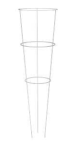 Glamos Wire 704002 Plant Support, 42 in L, 14 in W, Steel