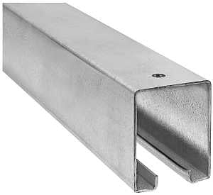 National Hardware N105-726 Box Rail, Steel, Galvanized, 1-57/64 in W, 2-13/32 in H, 8 ft L
