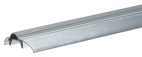 Frost King ST26A Top Threshold, 3/4 in H, 36 in L, 3 in W, Aluminum/Vinyl, Silver