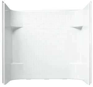 Sterling Accord Series 71144100-0 Bath/Shower Wall Set, 31-1/4 in L, 60 in W, 55 in H, Vikrell, Alcove Installation