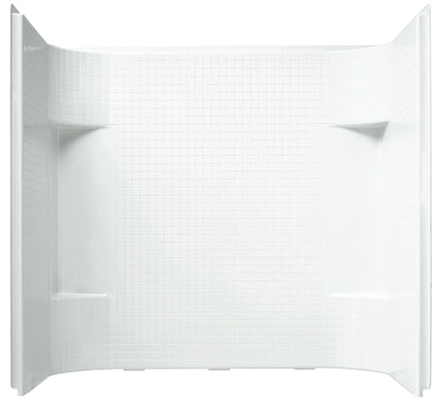 Sterling Accord Series 71144100-0 Bath/Shower Wall Set, 31-1/4 in L, 60 in W, 55 in H, Vikrell, Alcove Installation