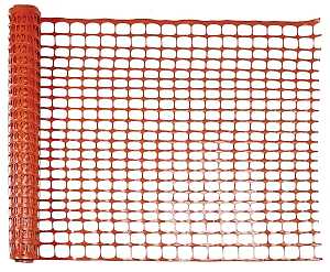 Mutual Industries 14993-48 Safety Fence, 100 ft L, 1-1/4 x 4 in Mesh, Plastic, Orange