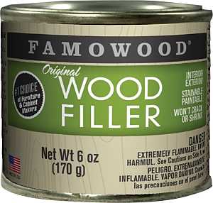 Famowood 36141126 Original Wood Filler, Paste, Natural/Tupelo, 6 oz Can