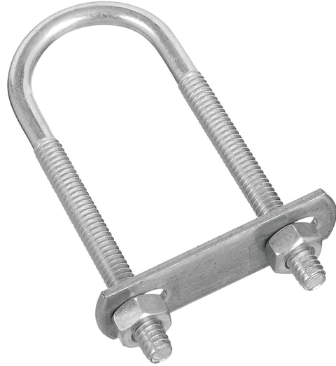 National Hardware N222-109 U-Bolt, 1/4-20 Thread, 1-3/4 in L Thread, Steel, Zinc, Pack of 5