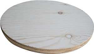 ALEXANDRIA Moulding PYR03-PY018C Round Plywood, 17-3/4 in L Actual