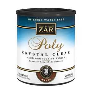 Aqua ZAR 34412 Polyurethane, Liquid, Antique Crystal Clear, 1 qt, Can, Pack of 4