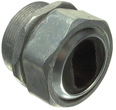 Halex 08212B Watertight Service Entrance Connector, 1-1/4 in Hub, Compression, Zinc, Gray