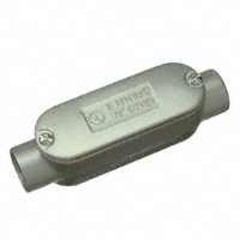 Halex 58405 Type C Rigid Conduit Body, 1/2 in Hub, 1-5/8 in OAL, Threaded, Aluminum, Each