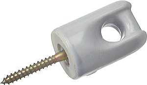 Halex 60416 Wireholder, Porcelain/Steel