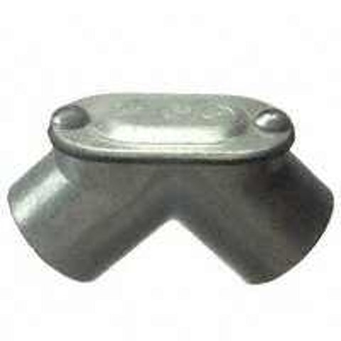 Halex 94105 Rigid Pull Elbow, 90 deg Angle, 1/2 in FPT, Zinc, Each