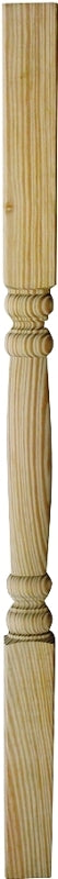 UFP 106034 Spindle, 36 in L, Rectangular, Southern Yellow Wood, Pack of 7