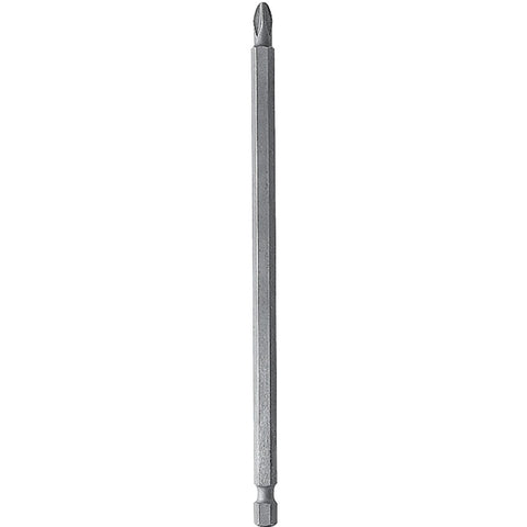 DEWALT DW2062 Power Bit, #2 Drive, Phillips Drive, 1/4 in Shank, Hex Shank, 6 in L, Steel