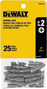DEWALT DW2125 Screwdriver Bit, #2 Drive, Phillips Drive, 1 in L, Steel