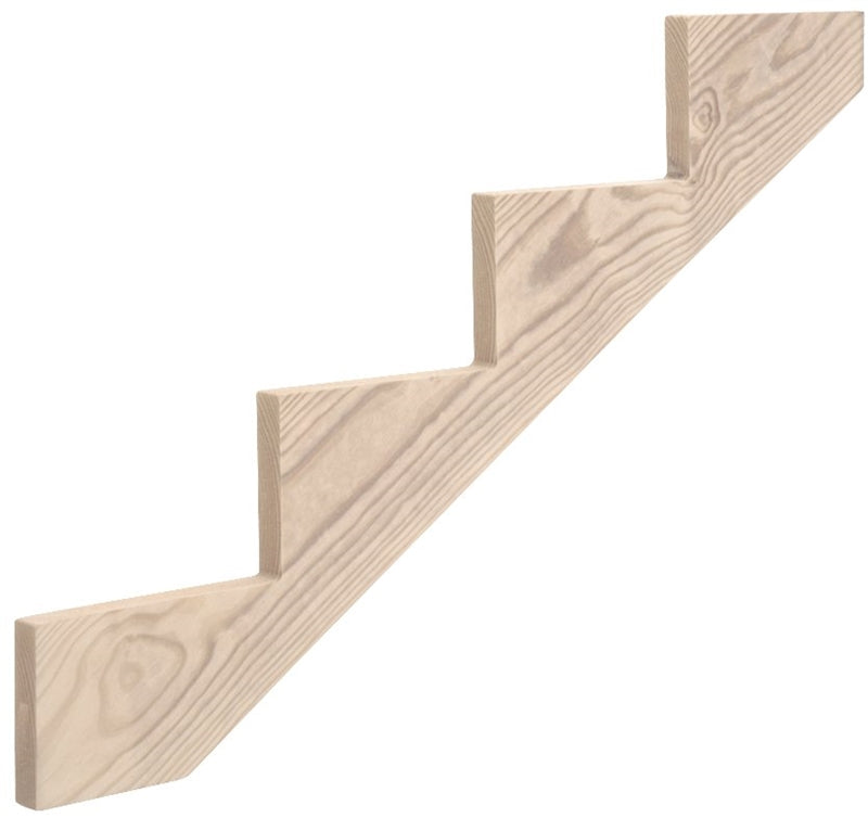 Universal Forest 106070 4-Step Stair Stringer, 44-7/8 in L, Southern Y ...