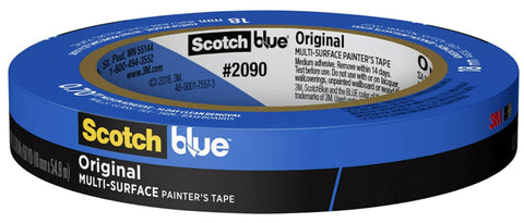 ScotchBlue 2090-18NC Painter's Tape, 60 yd L, 0.71 in W, Blue