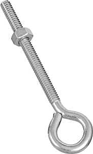 National Hardware N221-127 Eye Bolt, 1/4-20 Thread, 2-3/4 in L Thread, 0.56 in ID Dia Eye, 3.02 in L Shank, Steel, Zinc, Pack of 20